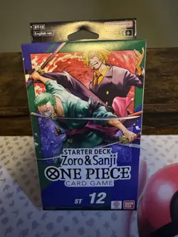 One Piece Card Game TCG Zoro and Sanji ST-12 Starter Deck English NEW SEALED - Image 1