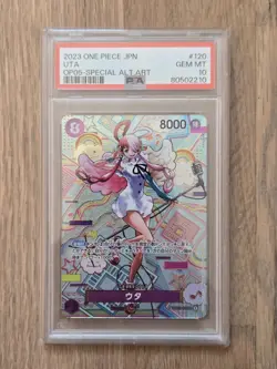 One Piece Card Uta OP05-120 Japanese Awakening of The New Era SEC PSA 10 Gem - Image 1