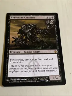 Phyrexian Crusader 50 Mirrodin Besieged Regular NM MTG TCG CARD - Image 1