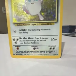 Pokemon Wigglytuff Jungle Holo Rare 16/64 80 HP Card 1999 error missing symbol - Image 3