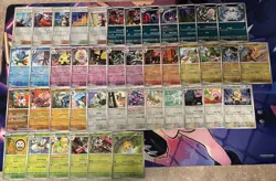 Pokemon Lot 43X Reverse Holo Cards Near Complete Shrouded Fable Master Set - Image 1