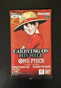Bandai Namco One Piece Carrying On His Will OP-13 12-Card Booster Pack English - Image 1