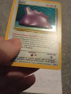 Pokemon Card Ditto 3/62 Fossil Set Holo Rare 1999 WOTC TCG - Image 4