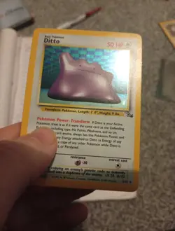 Pokemon Card Ditto 3/62 Fossil Set Holo Rare 1999 WOTC TCG - Image 5