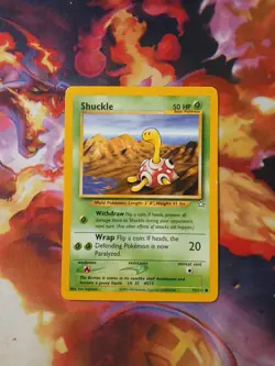 Pokemon TCG Shuckle Neo Genesis Card 72/111 Unlimited Common - Image 1