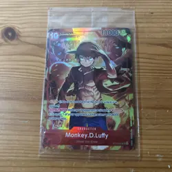 Sealed Promo One Piece CARD Treasure Booster Monkey.D.Luffy ST10-006 SR - NM - Image 1