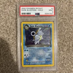 Dark Blastoise Holo Pokemon Card 3/82 Team Rocket - PSA 9 - Image 1