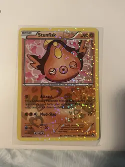 Pokemon TCG Stunfisk RC12/RC25 Legendary Treasures Holo Uncommon Card 2013 LP - Image 1