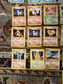 1999 Pokemon TCG Base Set Shadowless Lot 39 Cards No Duplicates - Image 4