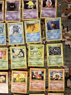1999 Pokemon TCG Base Set Shadowless Lot 39 Cards No Duplicates - Image 5
