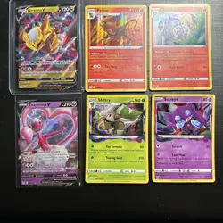 Lost Origins Pokemon Card Lot - Giratina V Enamorus V Pyroar And Others - Image 1