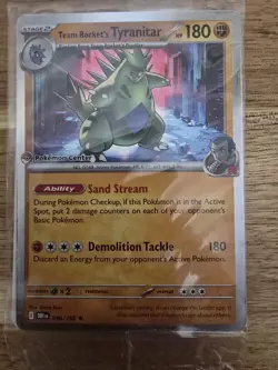 Sealed Pokemon Center Stamped Team Rockets Tyranitar Promo Card 096/182 - Image 2