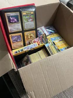 Massive Box Pokemon Card Collection Lot Wotc Vintage Binder Sealed Booster Pack - Image 1