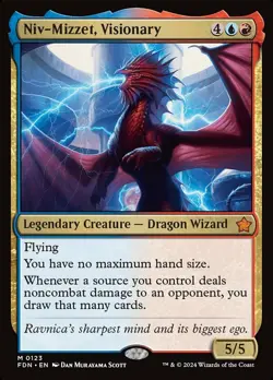 1x Niv-Mizzet, Visionary MTG Foundations NM Magic Regular - Image 1