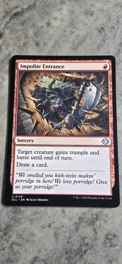 Impolite Entrance Lorwyn Eclipsed Regular Sorcery Uncommon MTG NM - Image 1