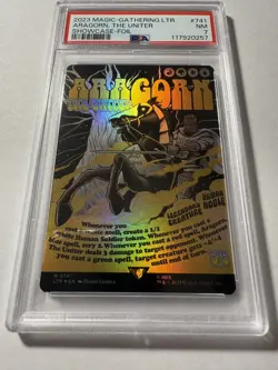 2023 ARAGORN the Uniter Borderless (Poster) #741 PSA 7 NM Near Mint - Image 1