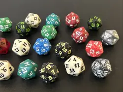 LARGE Magic The Gathering 20 Sided Spindown Life Counter Dice Lot of 22 - Image 4