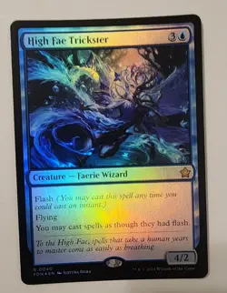 Mtg Foundations High Fae Trickster NM Foil - Image 1