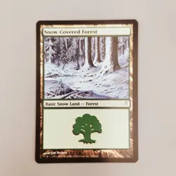 Snow-Covered Forest Light Play English Magic the Gathering MTG ColdSnap LP - Image 1