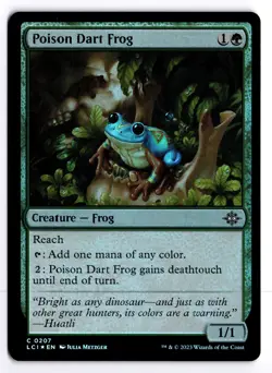 Poison Dart Frog 207 Foil The Lost Caverns of Ixalan C MTG LP - Image 1