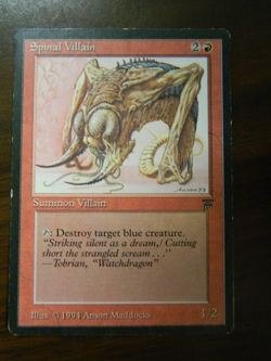MTG Legends English Spinal Villain Red Rare MP - Lightly Played Condition #2 - Image 1