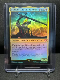 Sauron, Lord of the Rings - Foil - Magic MTG 2023 Lord of the Rings Commander NM - Image 1
