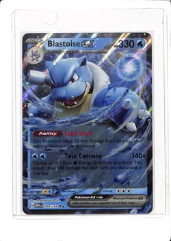 2023 Pokemon SV 151 Blastoise EX Blooming Jumbo Promo #009/165 (e) - Image 1