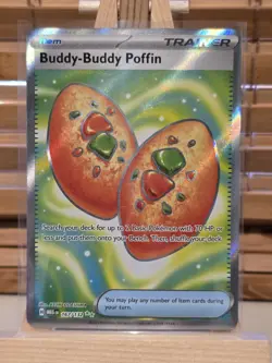 Buddy-Buddy Poffin 167/132 Mega Evolutions Full Art Pokemon NM/M - Image 1