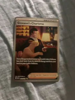 Giovanni's Charisma - 204/165 - 151 - Special Illustration Rare Pokemon Card- NM - Image 1