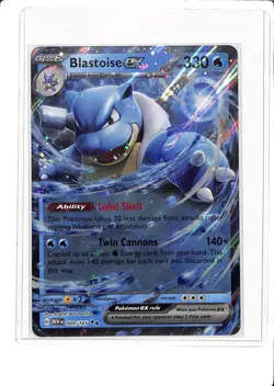2023 Pokemon SV 151 Blastoise EX Blooming Jumbo Promo #009/165 (b) - Image 1