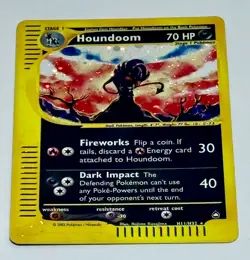 2003 Aquapolis Houndoom Holo Foil Rare H11/H32 WOTC E-Reader Series Pokemon NM - Image 2