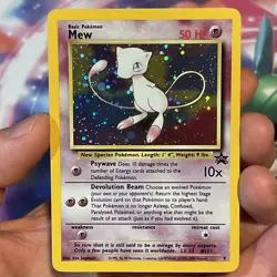 Mew 9 Pokemon TCG 2000 WOTC Black Star Promo 9 Holo WOTC English - Image 2