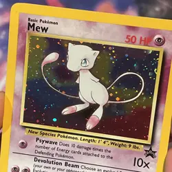 Mew 9 Pokemon TCG 2000 WOTC Black Star Promo 9 Holo WOTC English - Image 3