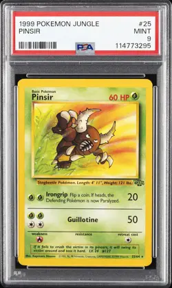 1999 POKEMON JUNGLE #25 PINSIR PSA 9 - Image 1