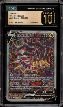 Pokemon Giratina V Lost Origin Full Alt Art #186 CGC 10 Pristine - Image 1