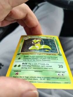 Pokemon TCG Victreebel 14/64 Jungle Holo 1st Edition MP - Image 2