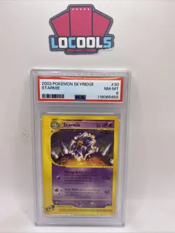 2003 Pokemon Starmie Skyridge NON Holo Rare #30 PSA 8 E Series - Image 1