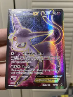 Pokemon TCG Espeon EX Full Art 117/122 Breakpoint Holo 2016 LP - Image 2