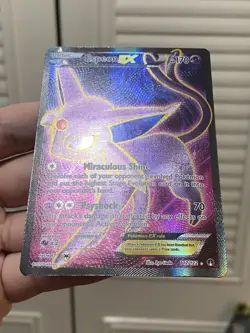 Pokemon TCG Espeon EX Full Art 117/122 Breakpoint Holo 2016 LP - Image 3