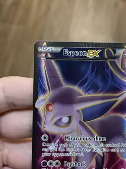 Pokemon TCG Espeon EX Full Art 117/122 Breakpoint Holo 2016 LP - Image 4