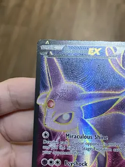 Pokemon TCG Espeon EX Full Art 117/122 Breakpoint Holo 2016 LP - Image 5