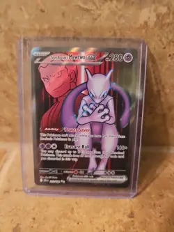Pokemon TCG Team Rocket's Mewtwo ex 213/182 Sv10 Destined Rivals Ultra Rare Holo - Image 1