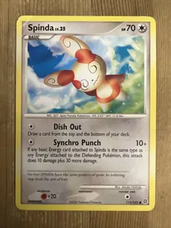 Pokemon TCG Spinda Secret Wonders 111/132 Regular Common DMG - Image 1