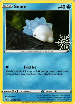 Pokemon TCG Snom (Holiday Calendar) Holofoil 084/264 Common Miscellaneous NM - Image 1