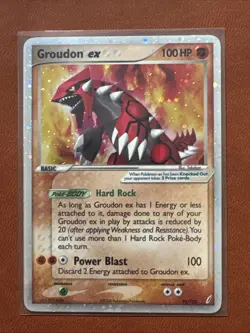 Groudon EX HOLO Crystal Guardians 93/100 Pokemon TCG VLP Raw Ungraded - Image 1