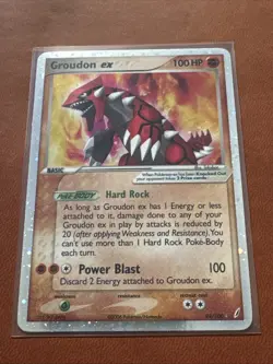 Groudon EX HOLO Crystal Guardians 93/100 Pokemon TCG VLP Raw Ungraded - Image 2