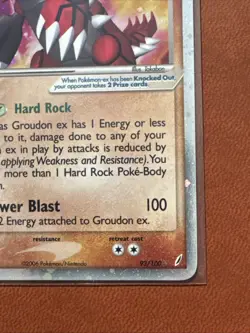 Groudon EX HOLO Crystal Guardians 93/100 Pokemon TCG VLP Raw Ungraded - Image 5