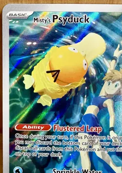 Misty’s Psyduck 193/182 SV:10 Destined Rivals Illustration Rare Holo Pokemon TCG - Image 5