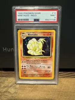 1999 Pokemon Base Set Ninetales Holo #12 PSA 9 Mint English 69277738 - Image 1
