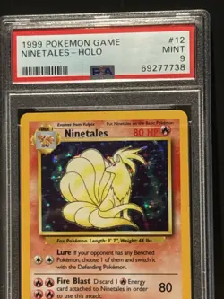 1999 Pokemon Base Set Ninetales Holo #12 PSA 9 Mint English 69277738 - Image 2